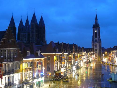 Tournai - výhled z okna hotelu