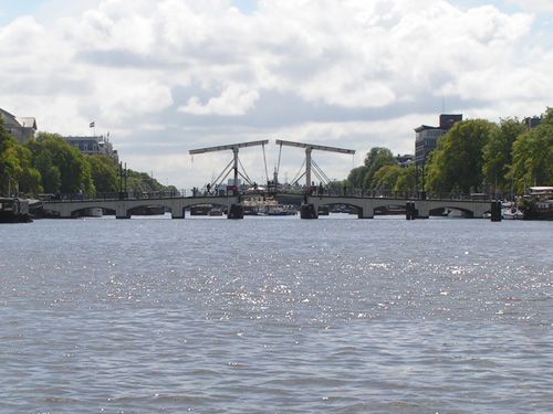 Amsterdam - most přes řeku Amstel
