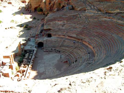 Petra - divadlo vytesané do skály 