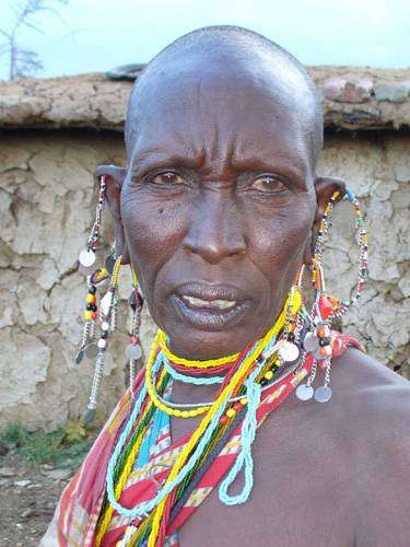 masajská žena