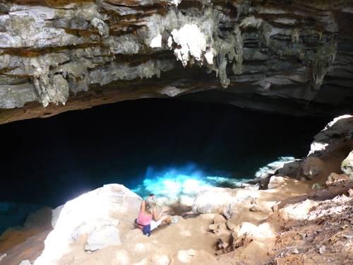 Modrá jeskyně Pratinha Grotto