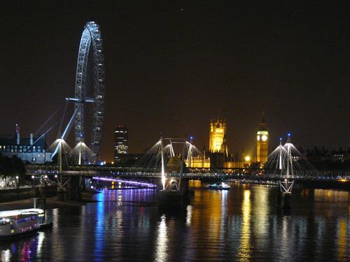 London Eye and Parliament