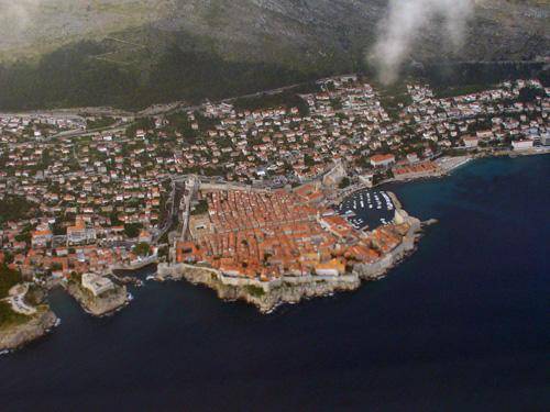 Dubrovnik - staré město z nebe