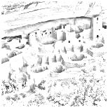 Národní park s velkým množstvím zachovaných skalních obydlí z 6.-13.stol.