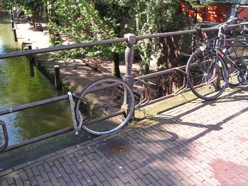Bezpečně zajištěný bicykl