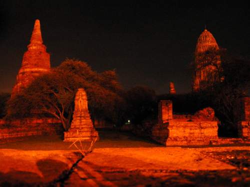 Ayutthaya - chrámy (stupa a prang)